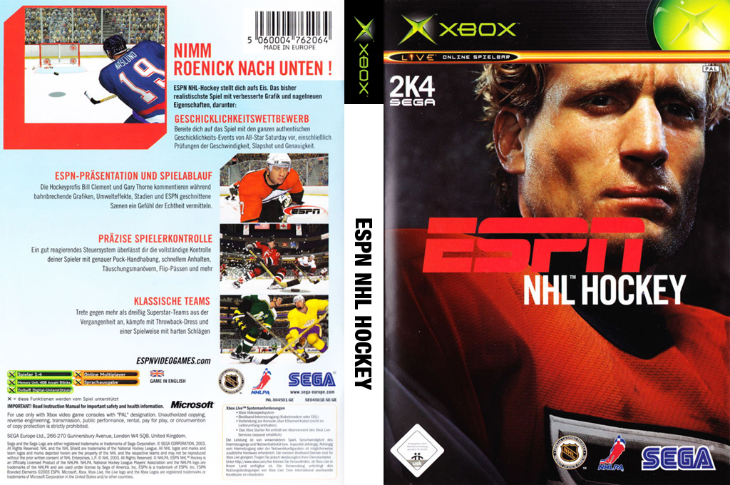 ESPN NHL Hockey — box-texture (DE)