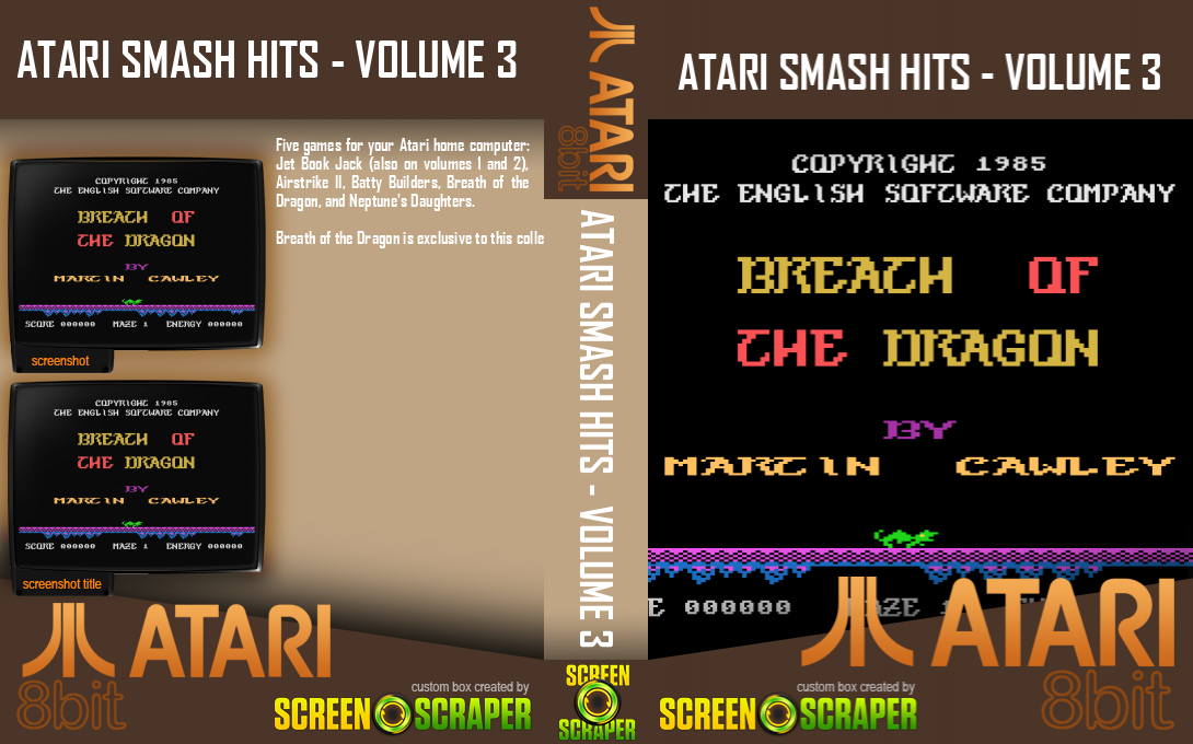 Atari Smash Hits - Volume 3 — box-texture (SS)