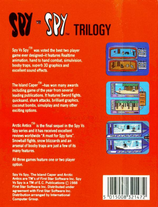 Spy Vs Spy Trilogy — box-2D-back (EU)