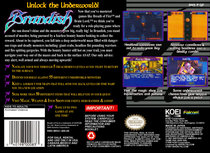 Brandish — box-2D-back (US)