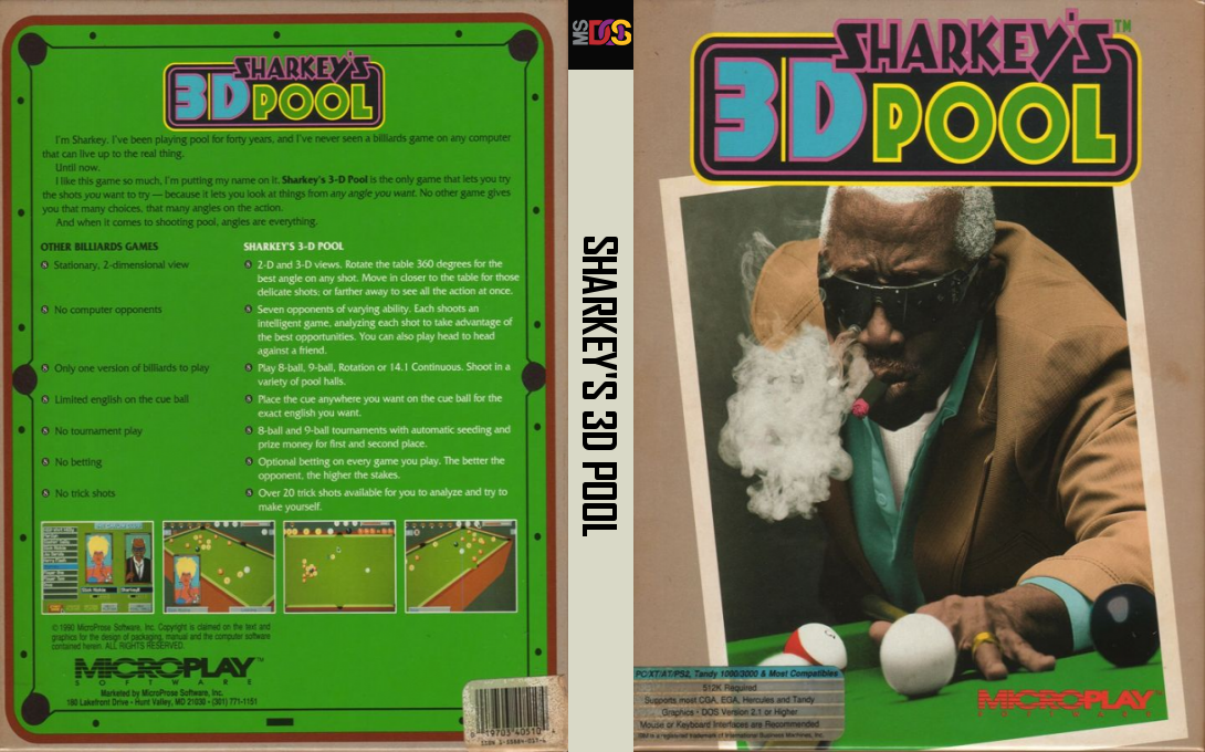 Sharkey's 3d Pool — box-texture (US)
