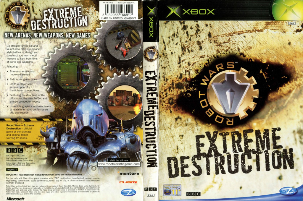 Robot Wars - Extreme Destruction — box-texture (UK)