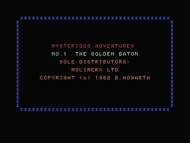 Mysterious Adventures No. 1 - The Golden Baton — sstitle (WOR)
