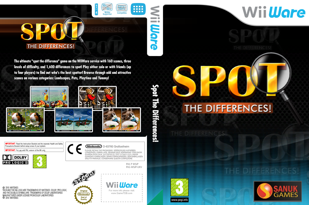 Spot The Differences! — box-texture (EU)