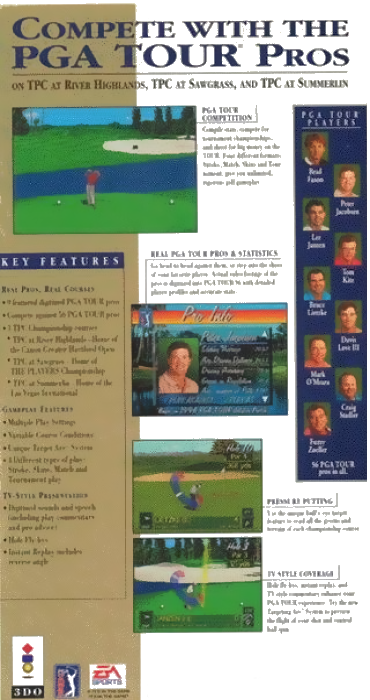 PGA Tour 96 — box-2D-back (US)