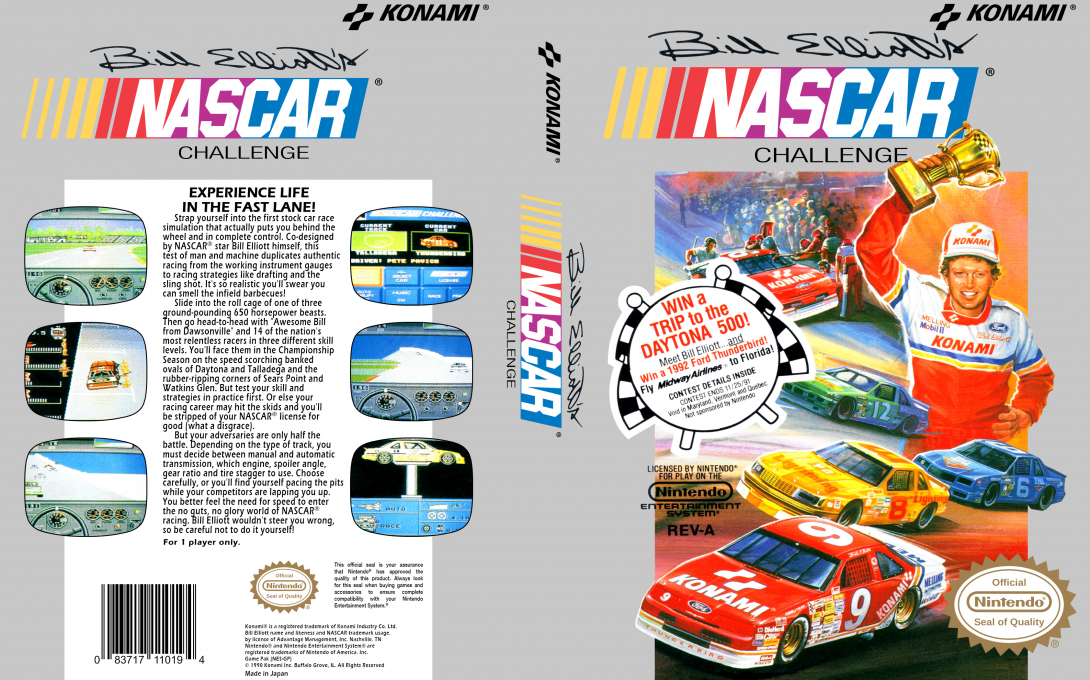 Bill Elliott's NASCAR Challenge — box-texture (US)