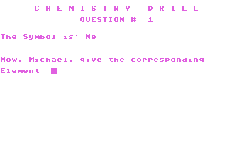 Chemistry Drill — ss (WOR)