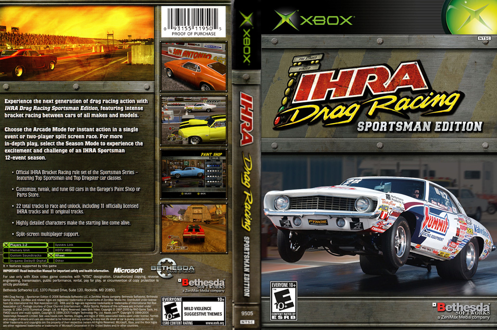 IHRA Drag Racing - Sportsman Edition — box-texture (US)
