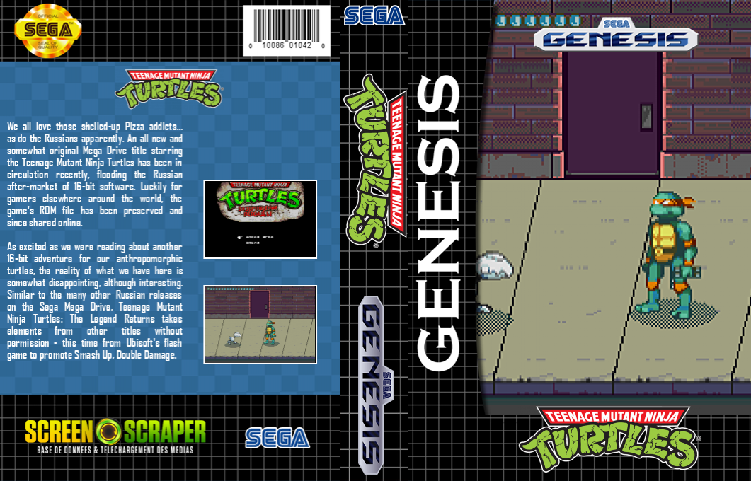 Teenage Mutant Ninja Turtles - The Legend Returns — box-texture (SS)