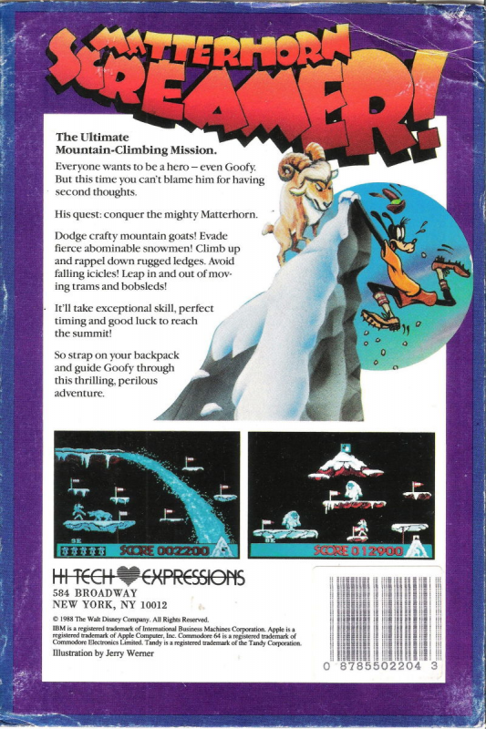 Matterhorn Screamer! — box-2D-back (US)