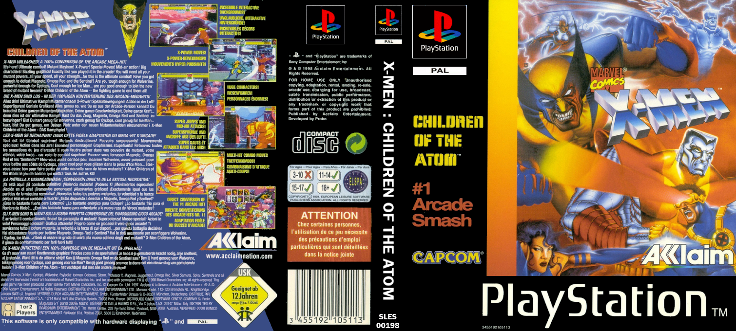 X-men - Children Of The Atom — box-texture (EU)