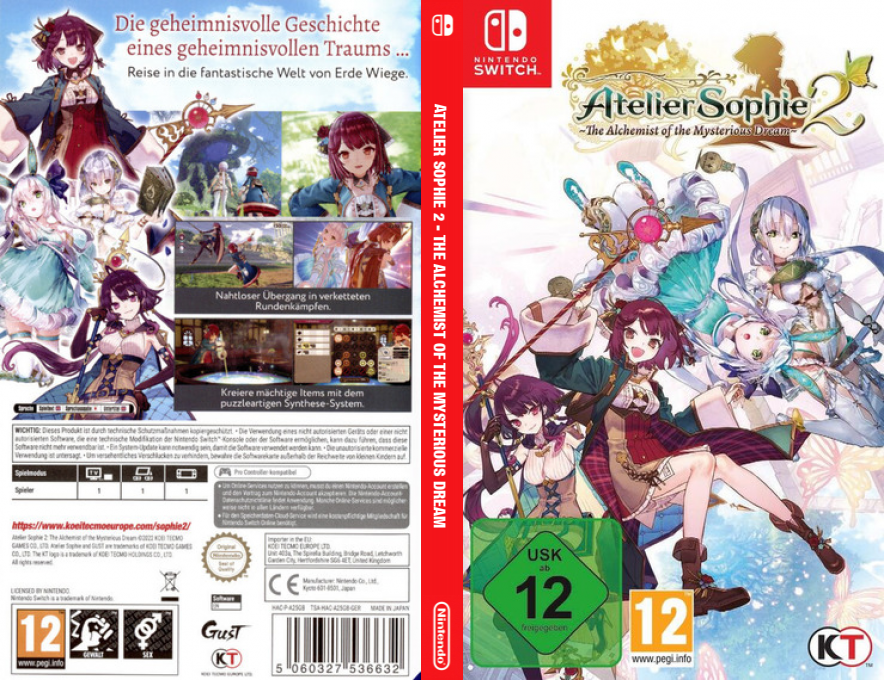 Atelier Sophie 2 - The Alchemist of the Mysterious Dream — box-texture (DE)