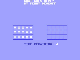 What Goes Here? — ss (WOR)