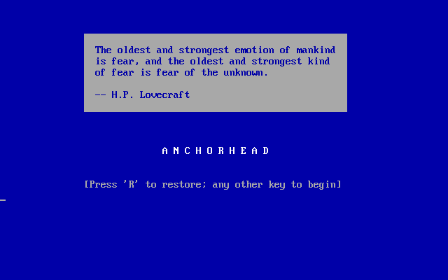 Anchorhead — sstitle (WOR)