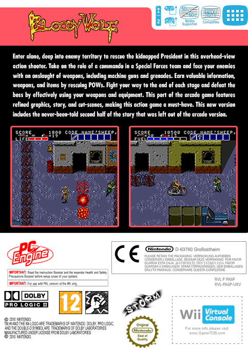 Bloody Wolf — box-2D-back (EU)