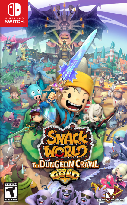 Snack World - The Dungeon Crawn - Gold box art