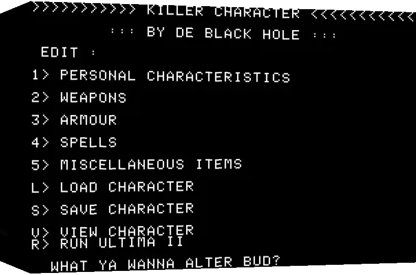 Ultima II Killer Character — box-3D (WOR)