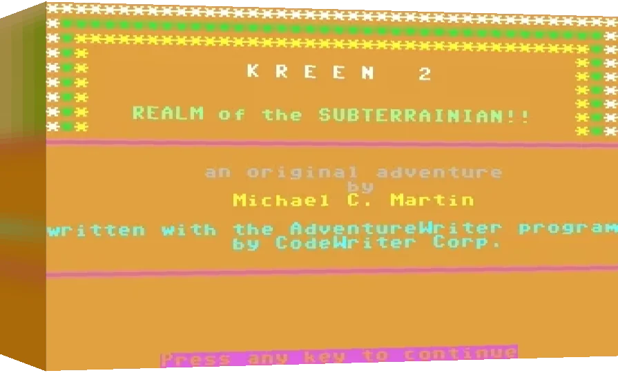 Kreen II : Realm of the Subterrainian — box-3D (WOR)