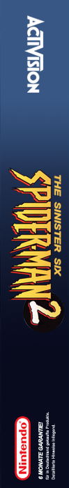 Spider-Man 2 : The Sinister Six — box-2D-side (US)