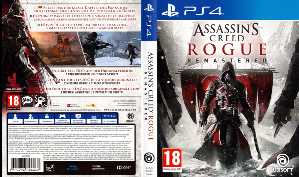 Assassin's Creed - Rogue - Remastered — box-texture (EU)