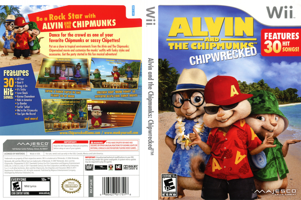 Alvin and the Chipmunks - Chipwrecked — box-texture (US)