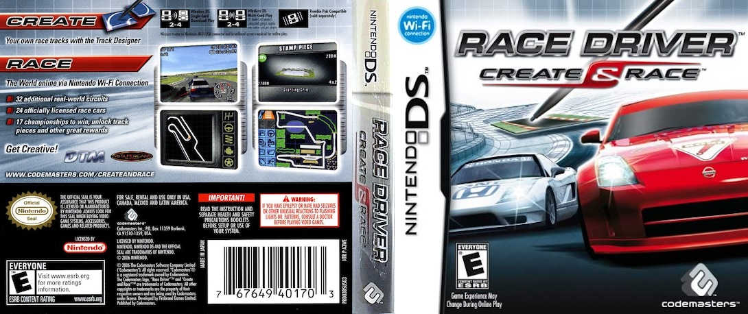 Race Driver - Create And Race — box-texture (US)