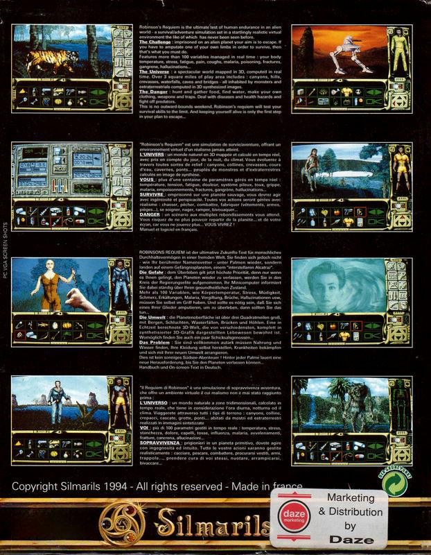 Robinson's Requiem — box-2D-back (EU)