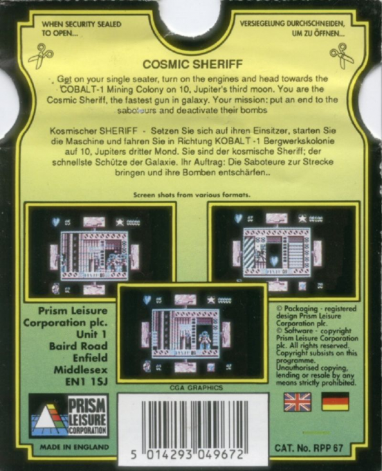 Cosmic Sheriff — box-2D-back (EU)