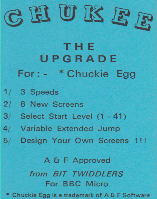 Chukee The Upgrade box art