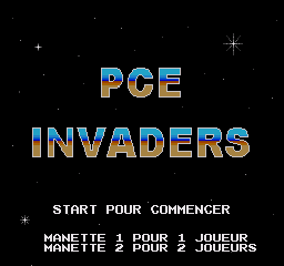 PCE Invaders — sstitle (WOR)