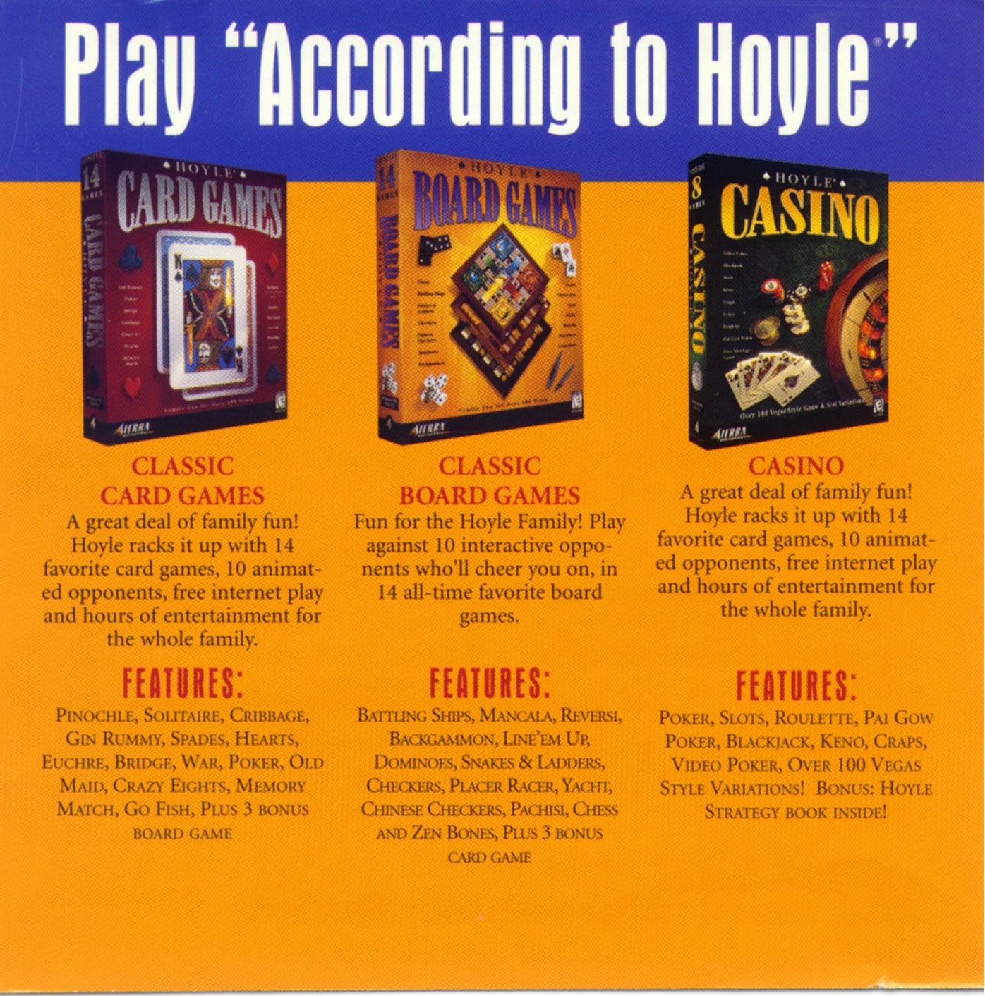 Hoyle Solitaire — box-2D-back (US)