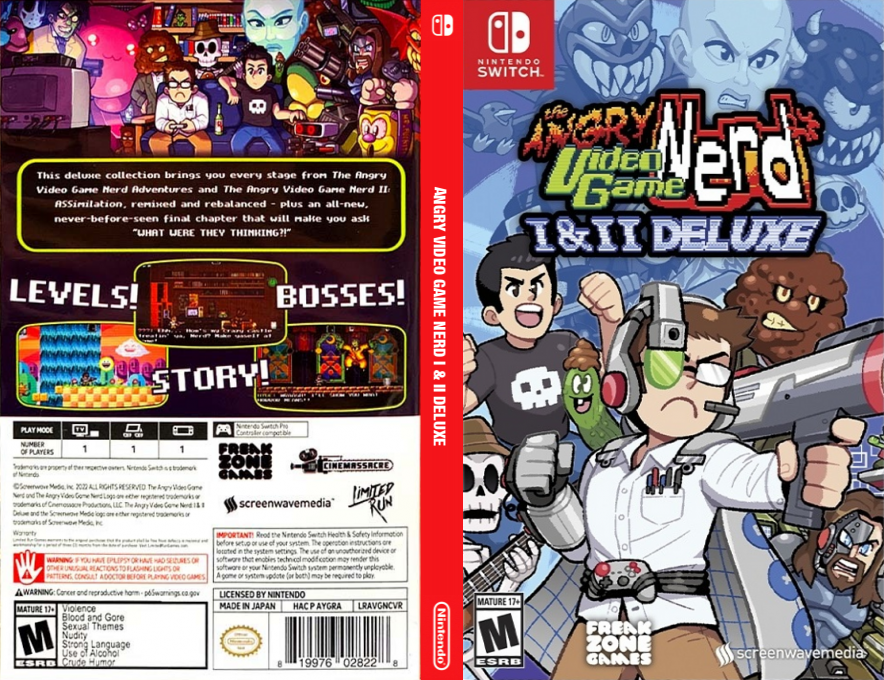 Angry Video Game Nerd I & II Deluxe — box-texture (US)