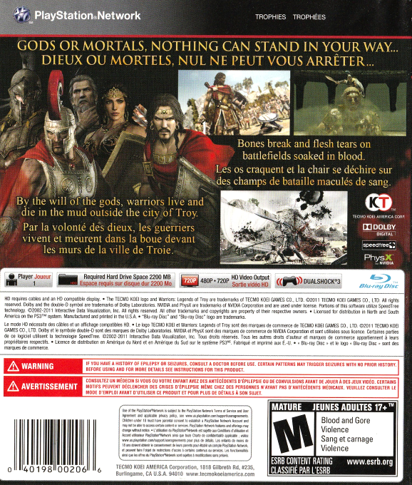 Warriors - Legends of Troy — box-2D-back (CA)