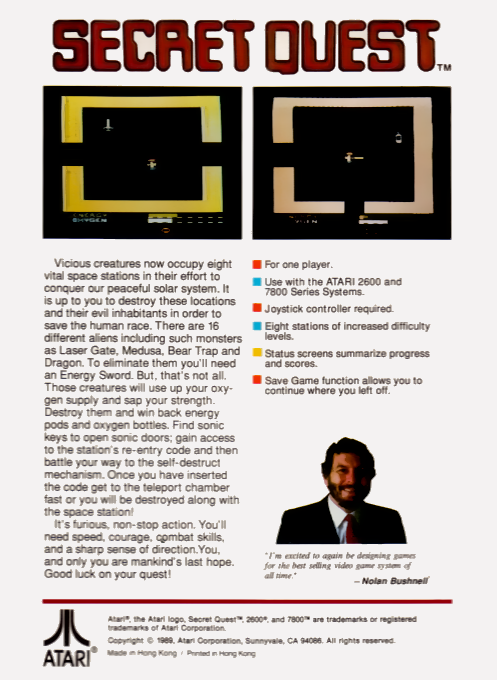 Secret Quest — box-2D-back (US)
