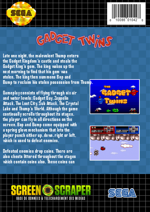 Gadget Twins, The — box-2D-back (SS)