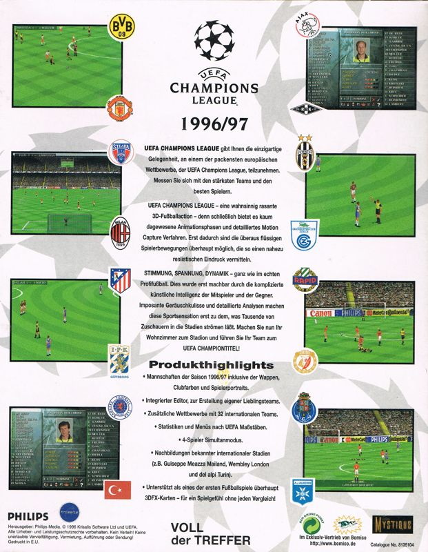 UEFA Champions League 1996/97 — box-2D-back (EU)