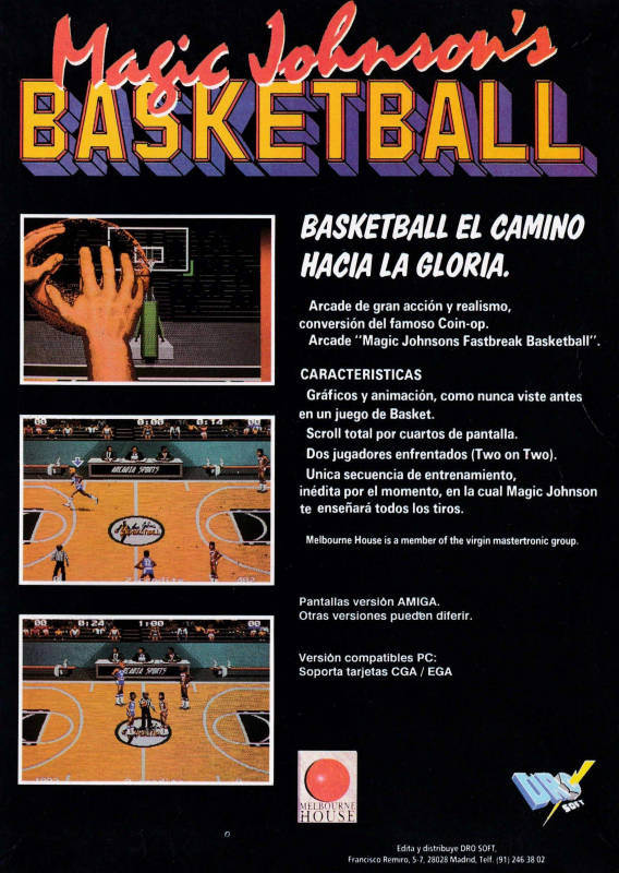Magic Johnson's Basketball — box-2D-back (SP)