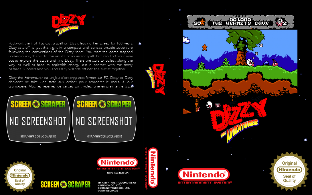 Dizzy the Adventurer — box-texture (SS)