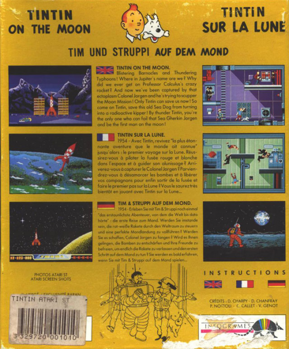 Tintin on the Moon — box-2D-back (FR)