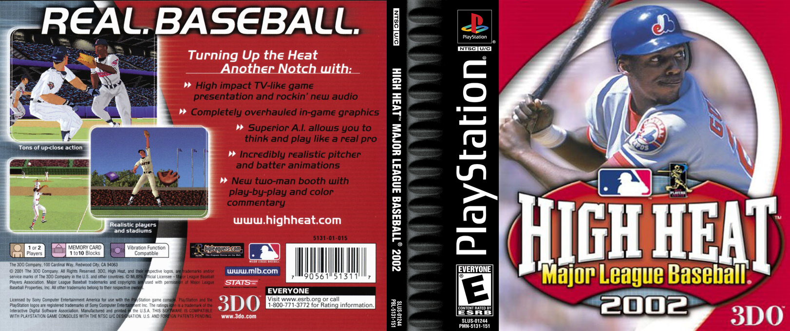 High Heat Major League Baseball 2002 — box-texture (US)