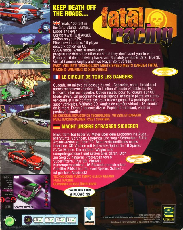 Fatal Racing — box-2D-back (EU)