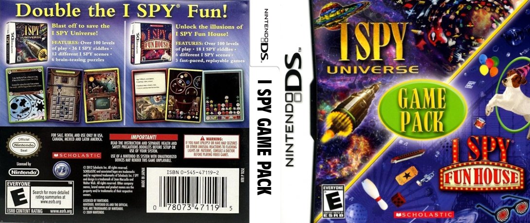 I Spy - Game Pack — box-texture (US)