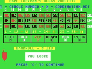 Vegas Roulette — ss (WOR)