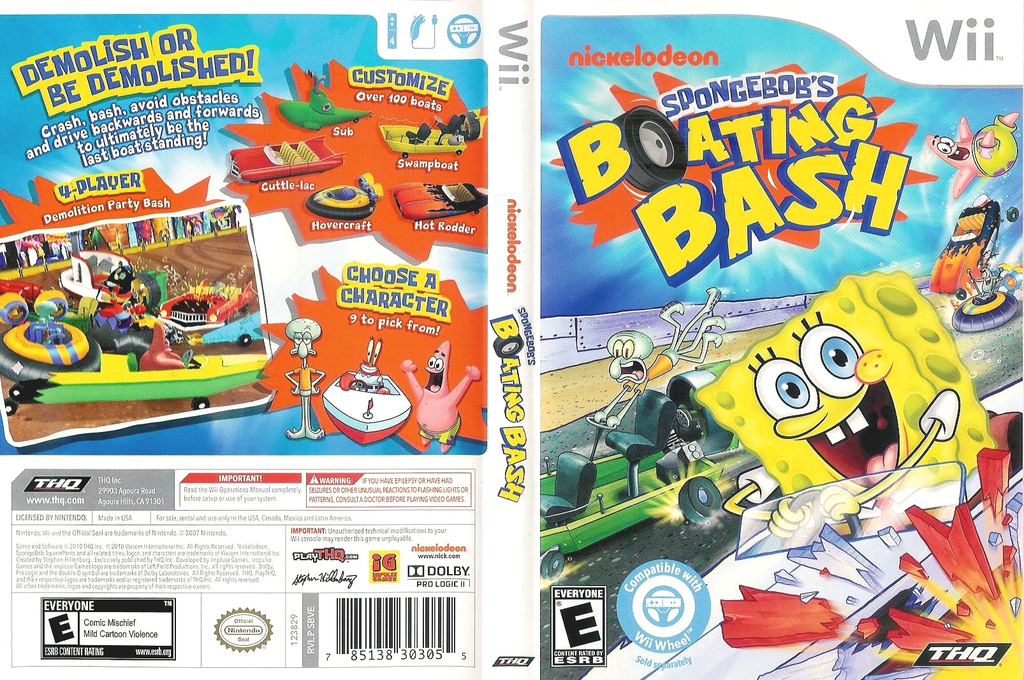Spongebob's Boating Bash — box-texture (US)