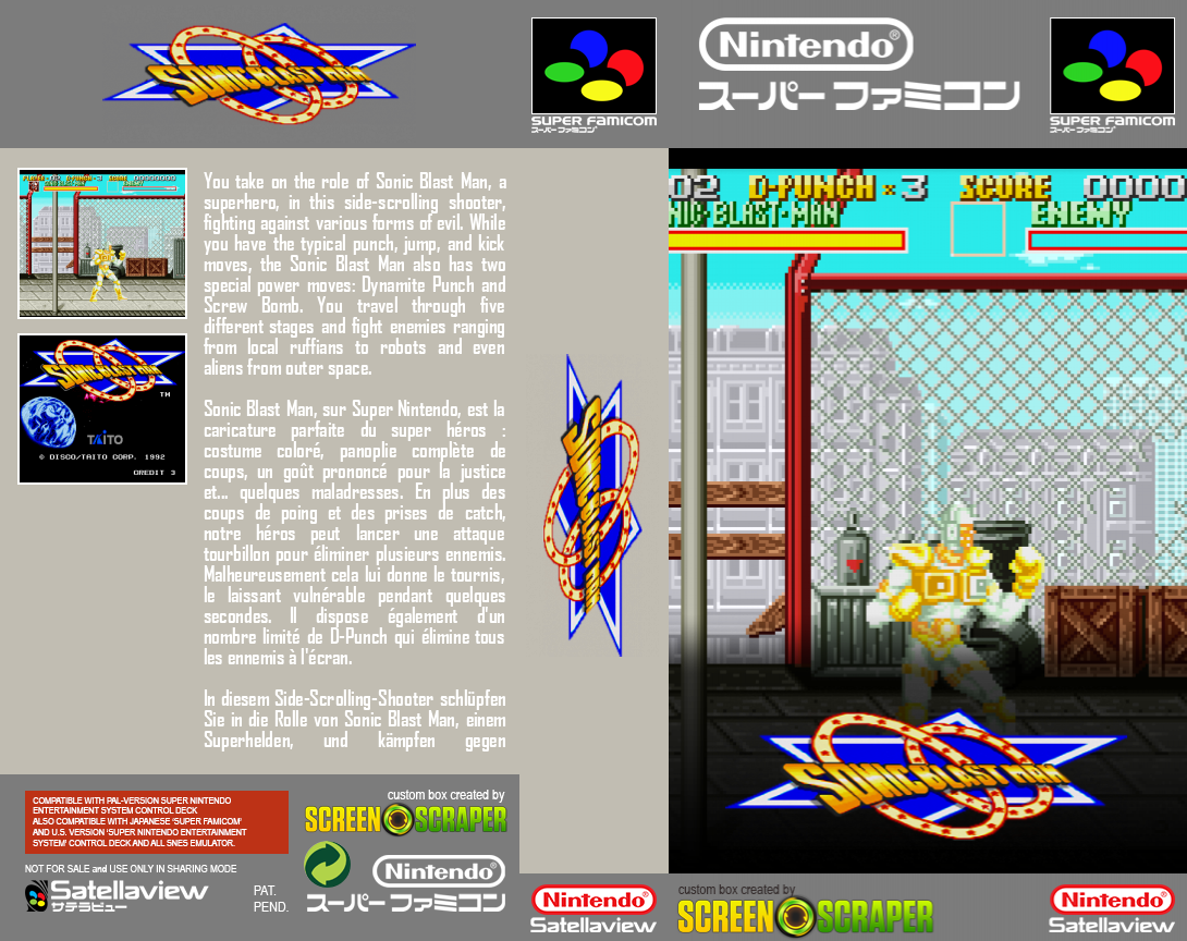 Sonic Blast Man — box-texture (SS)