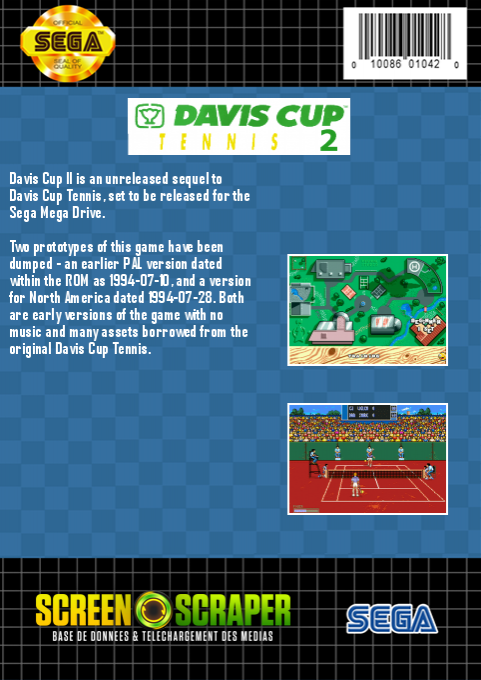 Davis Cup World Tour 2 — box-2D-back (WOR)