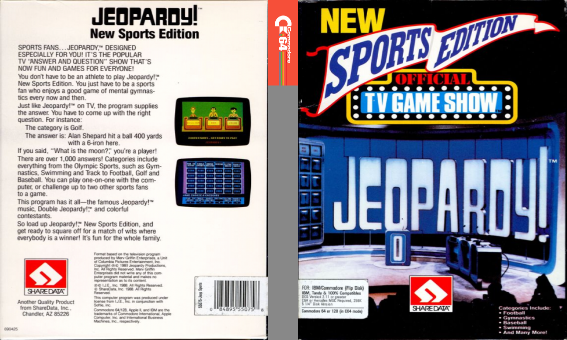 Jeopardy! - New Sports Edition — box-texture (US)