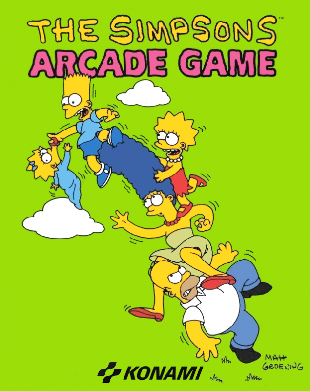 Simpsons Arcade Game, The box art