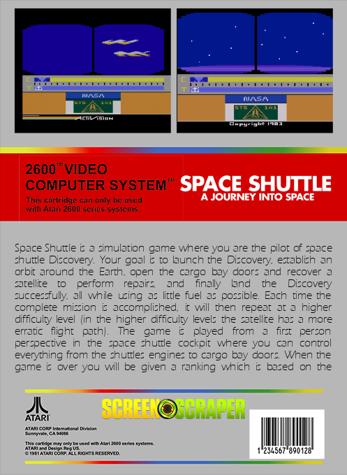 Space Shuttle - A Journey Into Space — box-2D-back (SS)