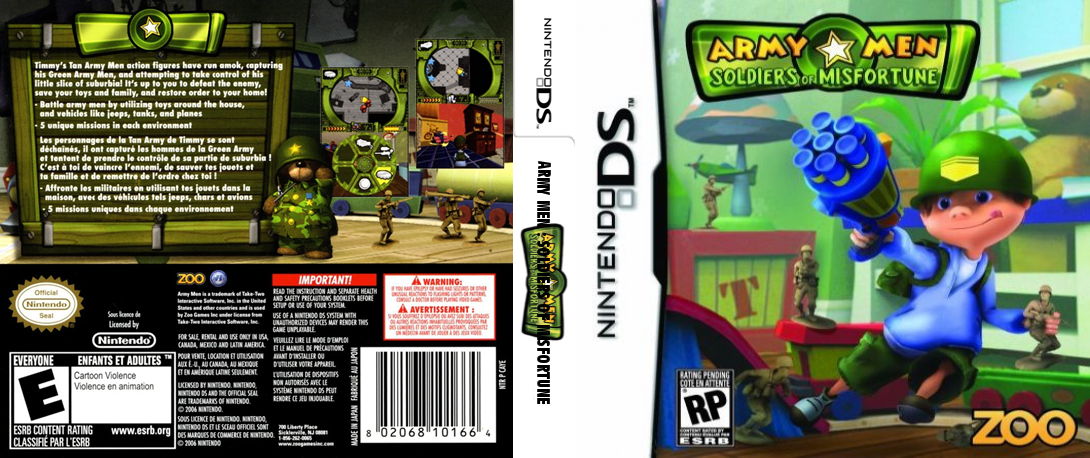 Army Men - Soldiers of Misfortune — box-texture (US)